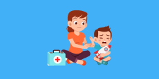 Primeros auxilios infantiles para familias