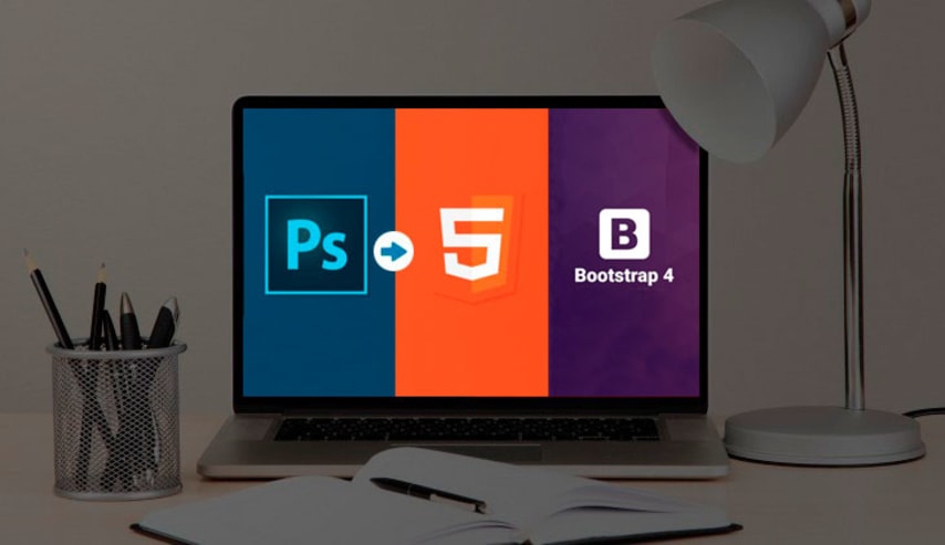 Sitio web desde cero: de PSD a HTML5, Bootstrap 4 y Extract