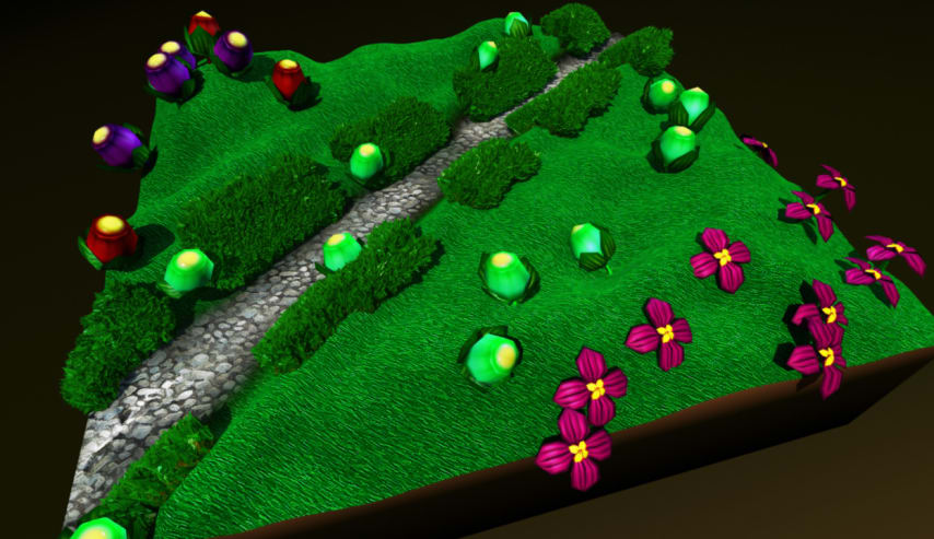 Aprende a usar el modificador Scatter para distribuir plantas