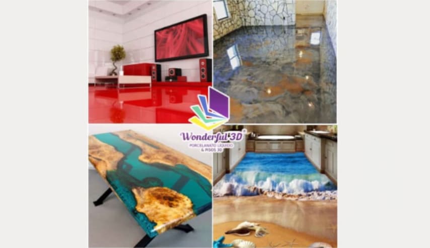 Curso de porcelanato Líquido y Pisos 3D
