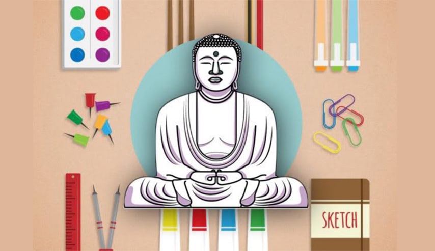 Thangka: aprende a dibujar y colorear pintura tibetana