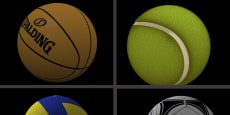 Modelado y texturizado de pelotas de deporte