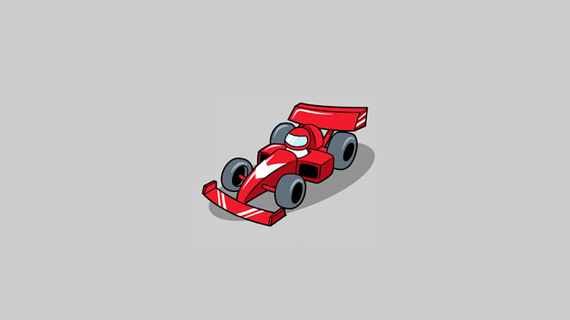 Fórmula 1 - Animación de monoplaza en pista